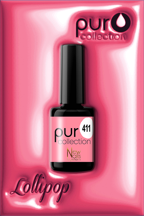 Smalto gel per unghie color semipermanente Puro collection Lollipop 411