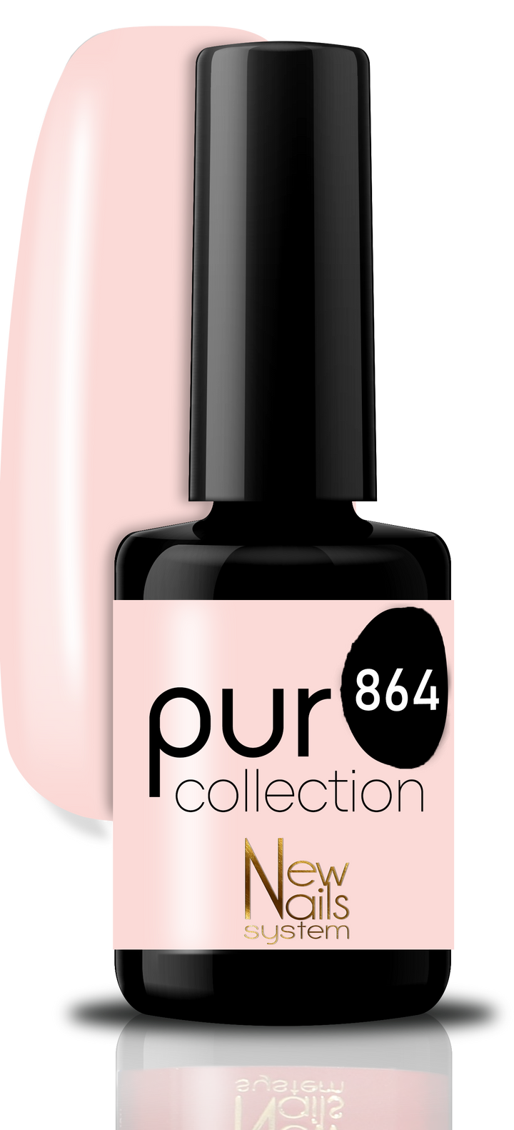 Smalto per unghie gel color semipermanente PURO COLLECTION 864 colore Life in Love