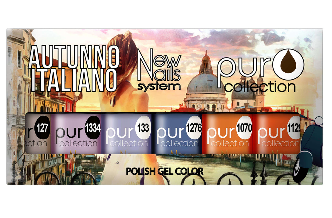 Smalto gel unghie set 6 colori AUTUNNO ITALIANO COLLECTION