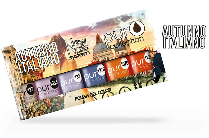 Smalto gel unghie set 6 colori AUTUNNO ITALIANO COLLECTION