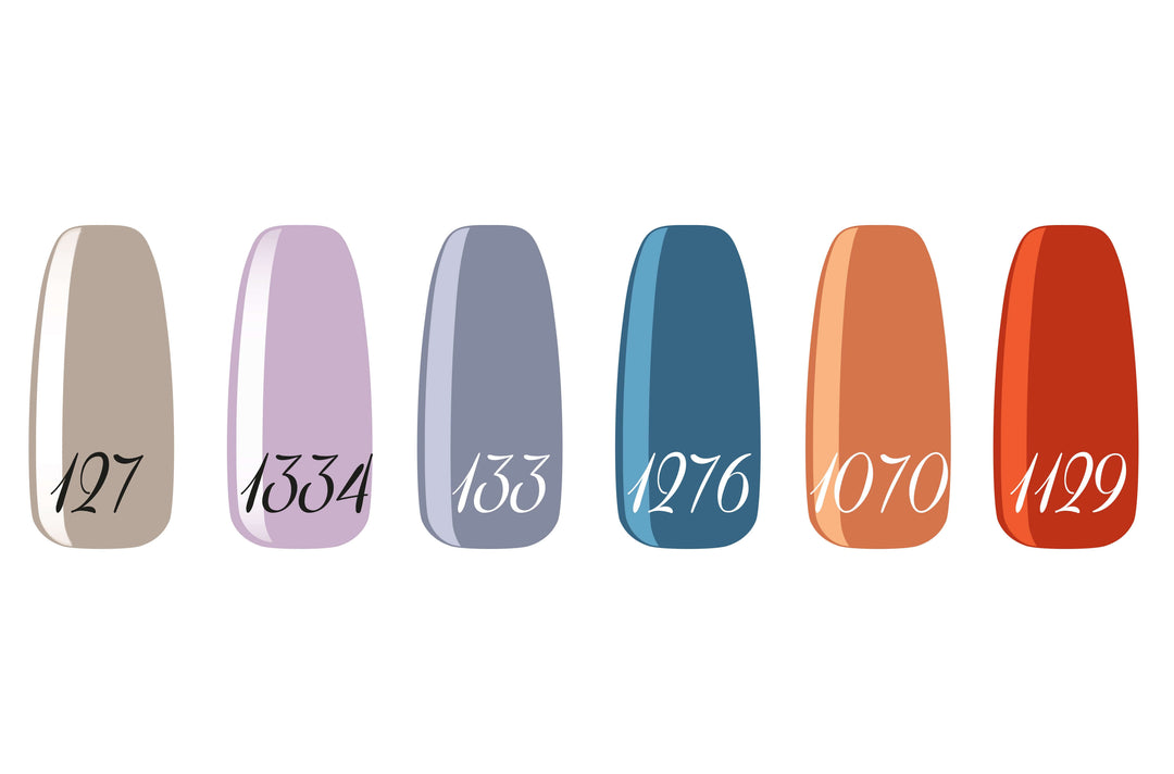 Smalto gel unghie set 6 colori AUTUNNO ITALIANO COLLECTION