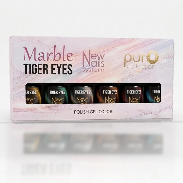 MARBLE TIGER EYE – Smalto Semipermanente Effetto Cat Eye Nude Magnetico | New Nails System