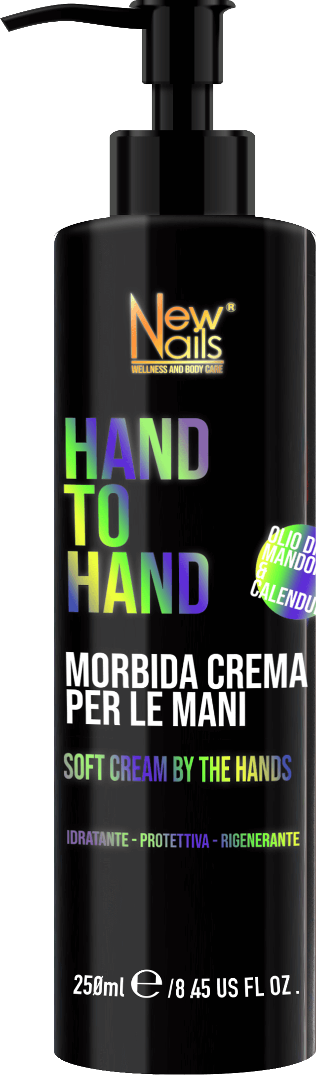 Crema Mani 250ml Idratante e nutriente Con Olio di Mandorle Dolci e Vitamina E