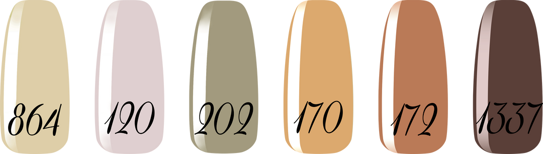 Smalto gel per unghie color semipermanente LIFE IN LOVE COLLECTION set 6 colori polish gel