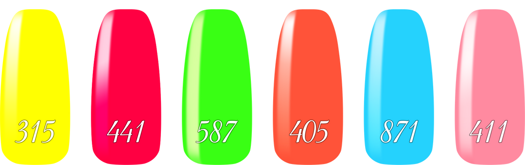 Smalto gel per unghie color semipermanente LOLLIPOP COLLECTION set 6 colori smalto gel per unghie