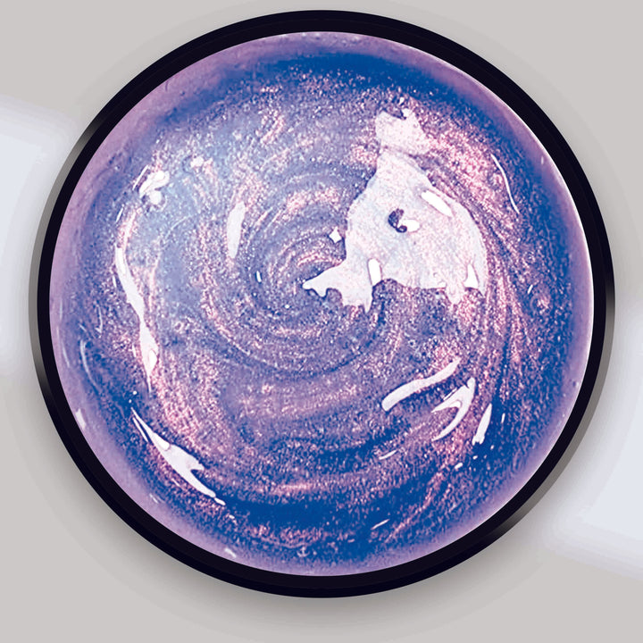 Gel uv Led media densità, per ricostruzione unghie effetto blu perlato Skily