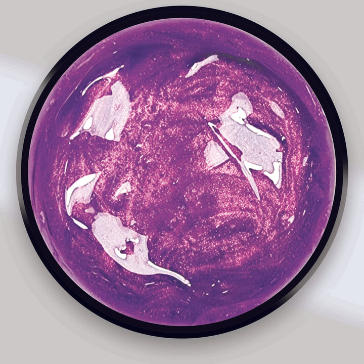 Gel uv Led media densità, per ricostruzione unghie effetto viola perlato violy