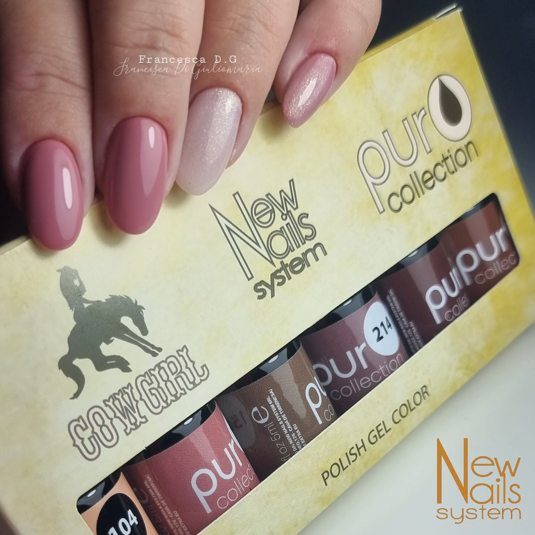 Smalto per unghie gel color semipermanente Puro collection 158 colore Cowgirl