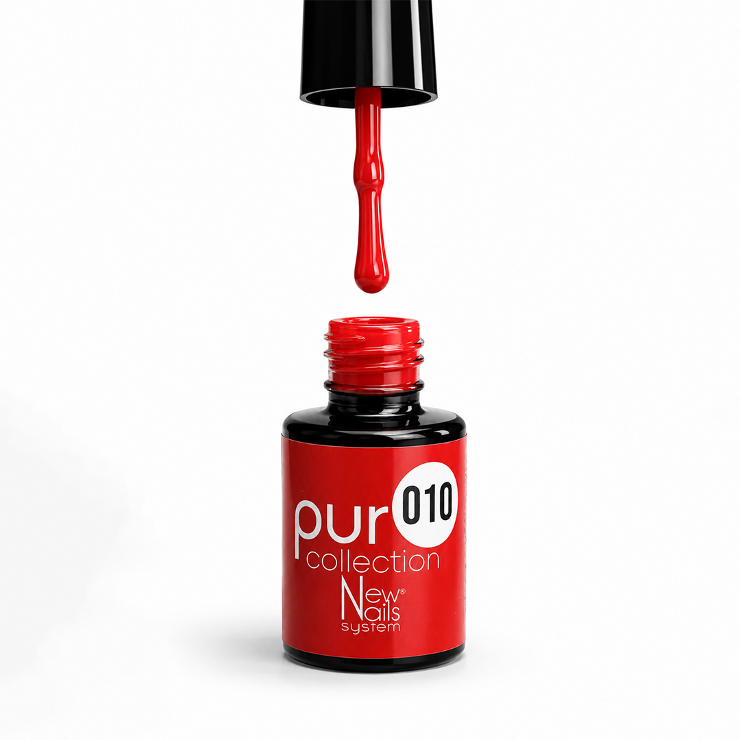 smalto semipermanente new nails colore 010 rosso corallo puro collection