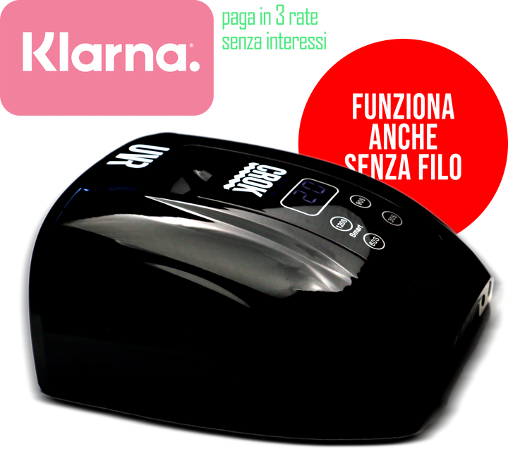CROK UVR  CORDLESS  con Raggi UVR - lampada di tecnologia Superiore per ricostruzione unghie