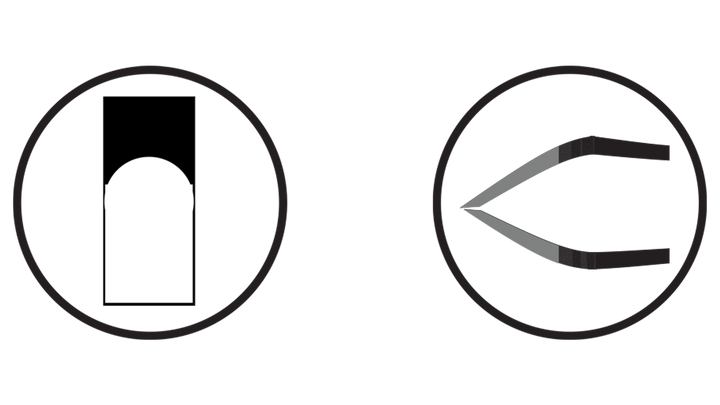 PINZETTA CIGLIA 0046-60BL