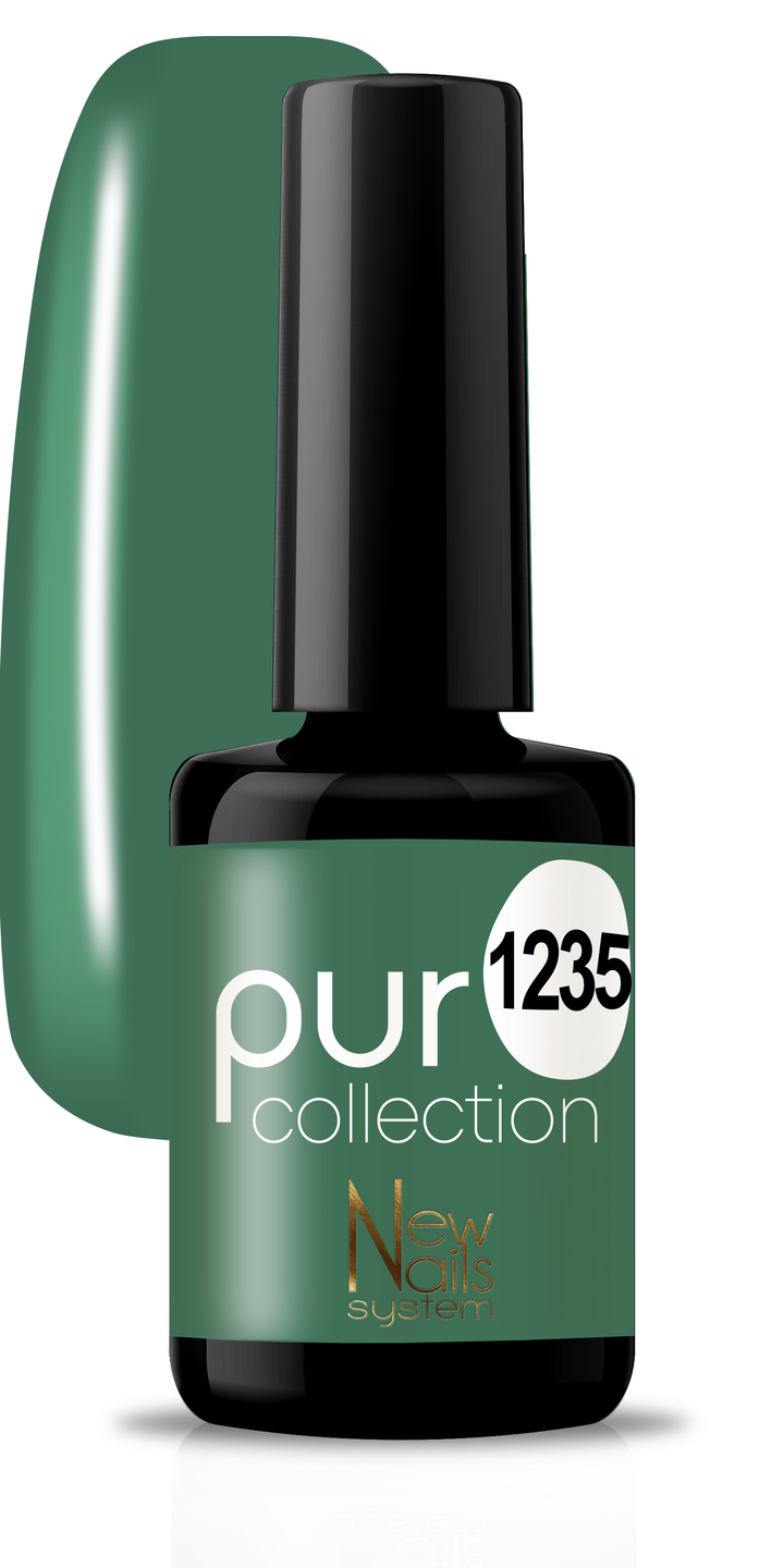 Smalto gel per unghie color semipermanente Puro collection Green Life 1235