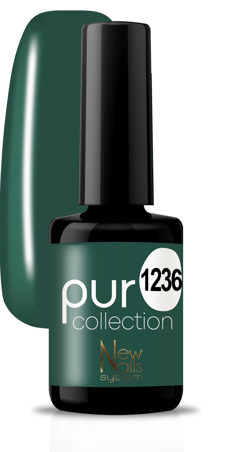 Smalto gel per unghie color semipermanente Puro collection Green Life 1236