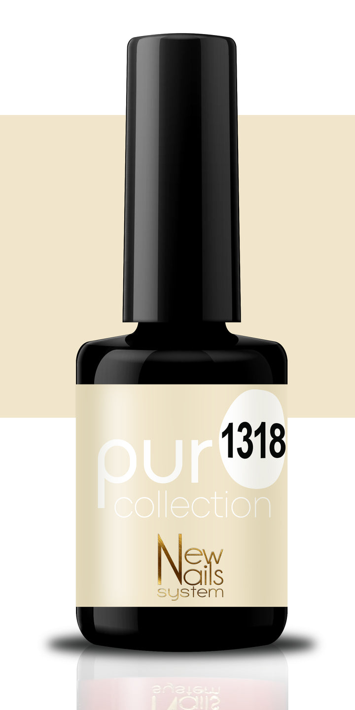 Smalto per unghie gel color semipermanente Puro collection 1318 colore Fshion Nude