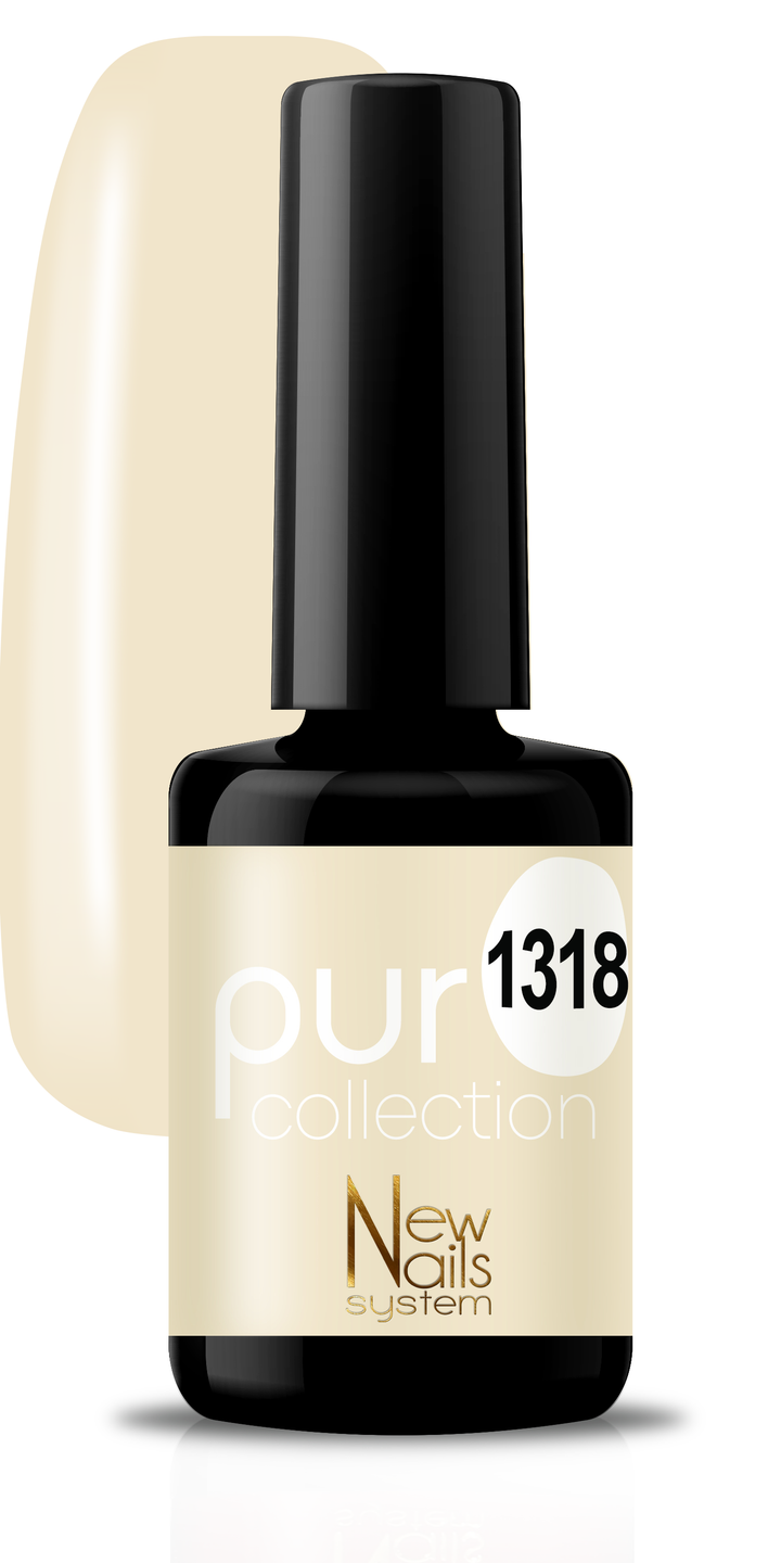 Smalto per unghie gel color semipermanente Puro collection 1318 colore Fshion Nude