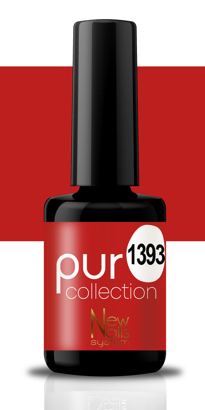 Smalto per unghie gel color semipermanente Puro collection 1393 colore Rouge Passion
