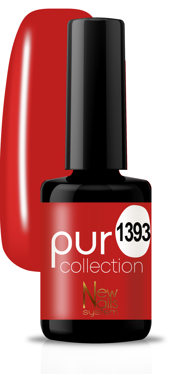 Smalto per unghie gel color semipermanente Puro collection 1393 colore Rouge Passion