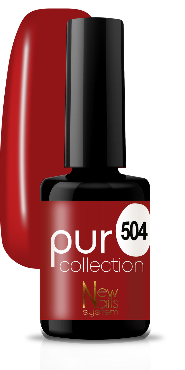Smalto per unghie gel color semipermanente Puro collection 504 colore Rouge Passion
