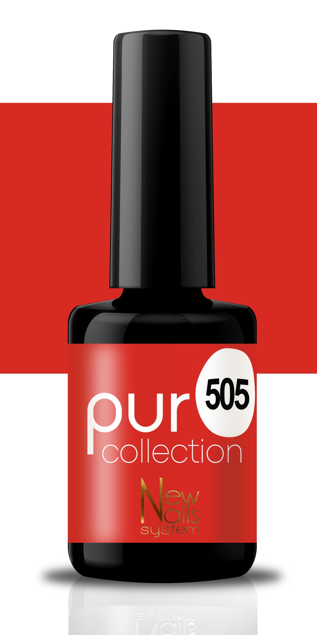 Smalto per unghie gel color semipermanente Puro collection 505 colore Rouge Passion
