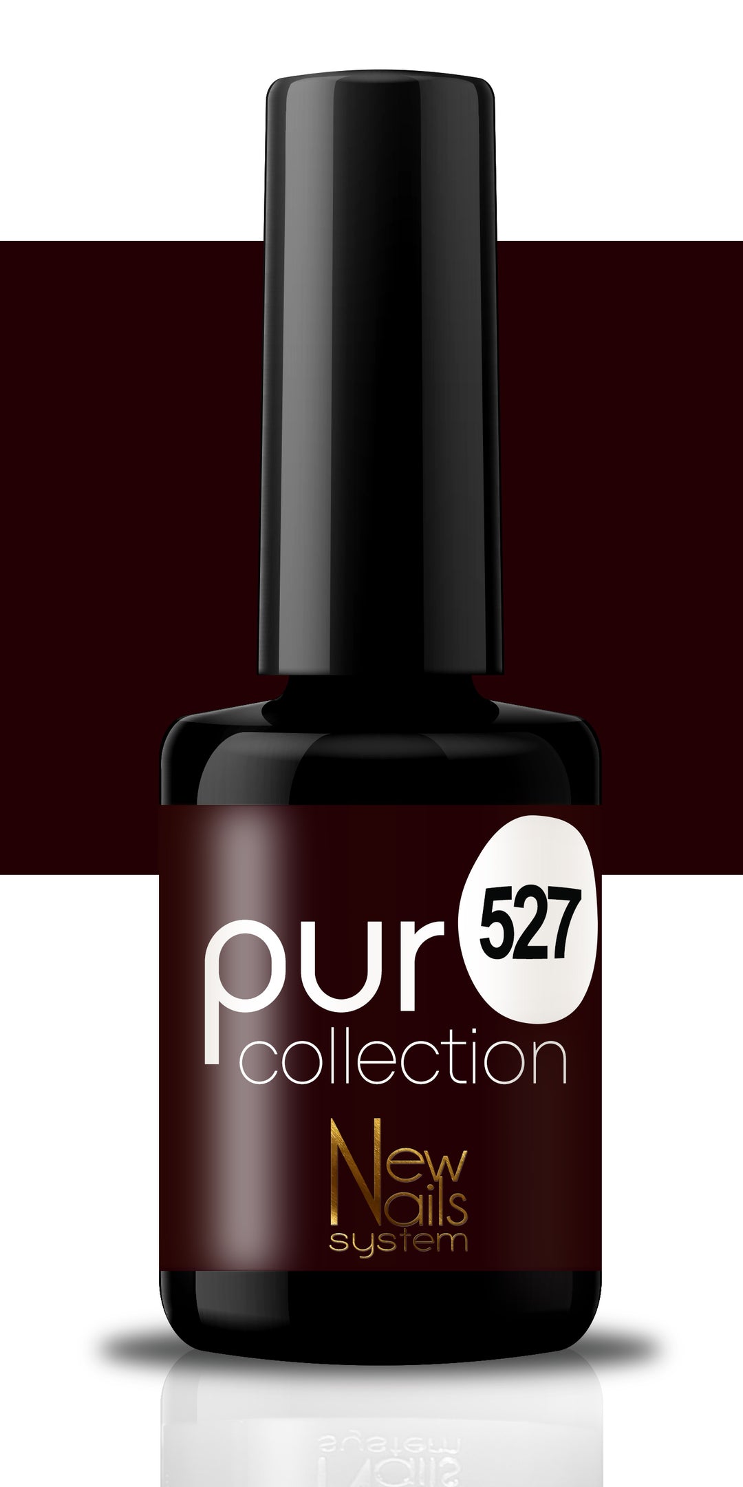 Smalto per unghie gel color semipermanente Puro collection 527 colore Rouge Passion