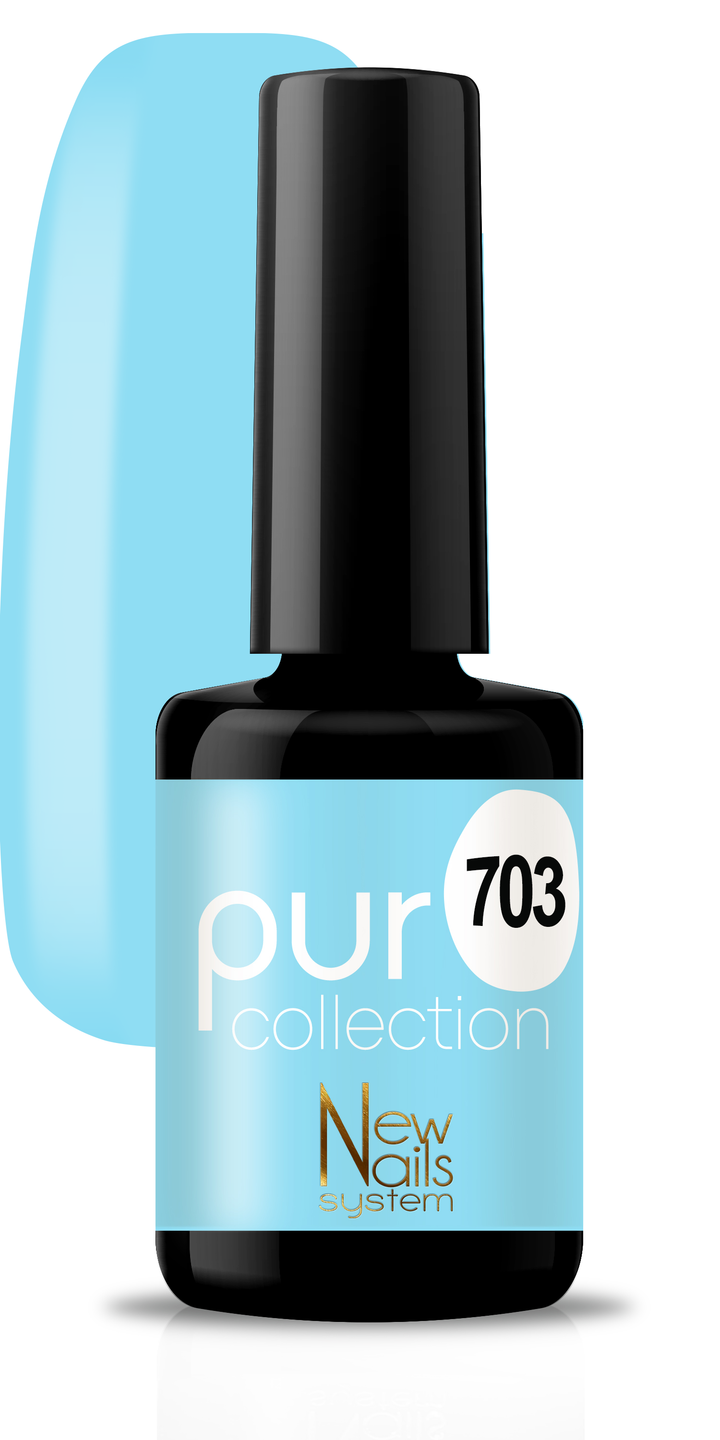 Smalto per unghie gel color semipermanente Puro collection Blues 703
