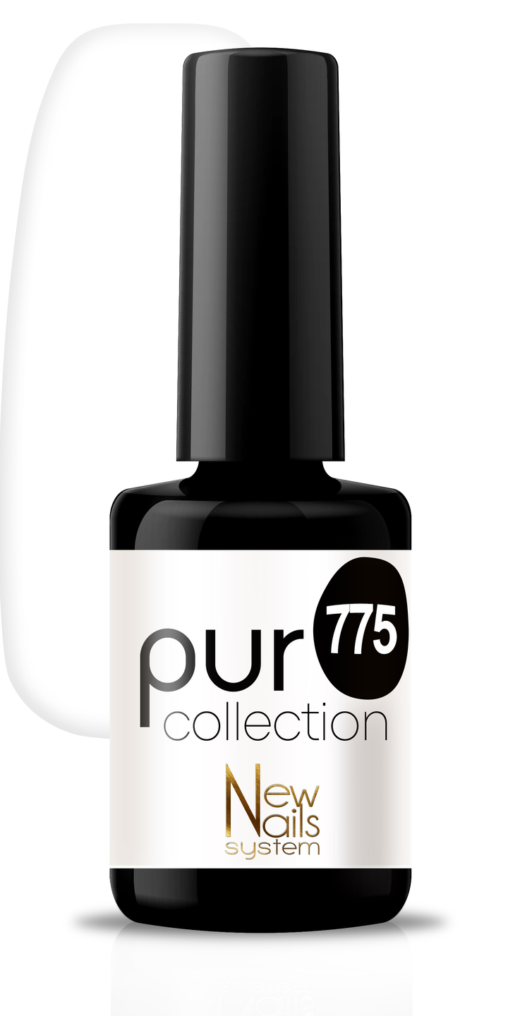 Smalto per unghie gel color semipermanente Puro collection 775 colore Black & White
