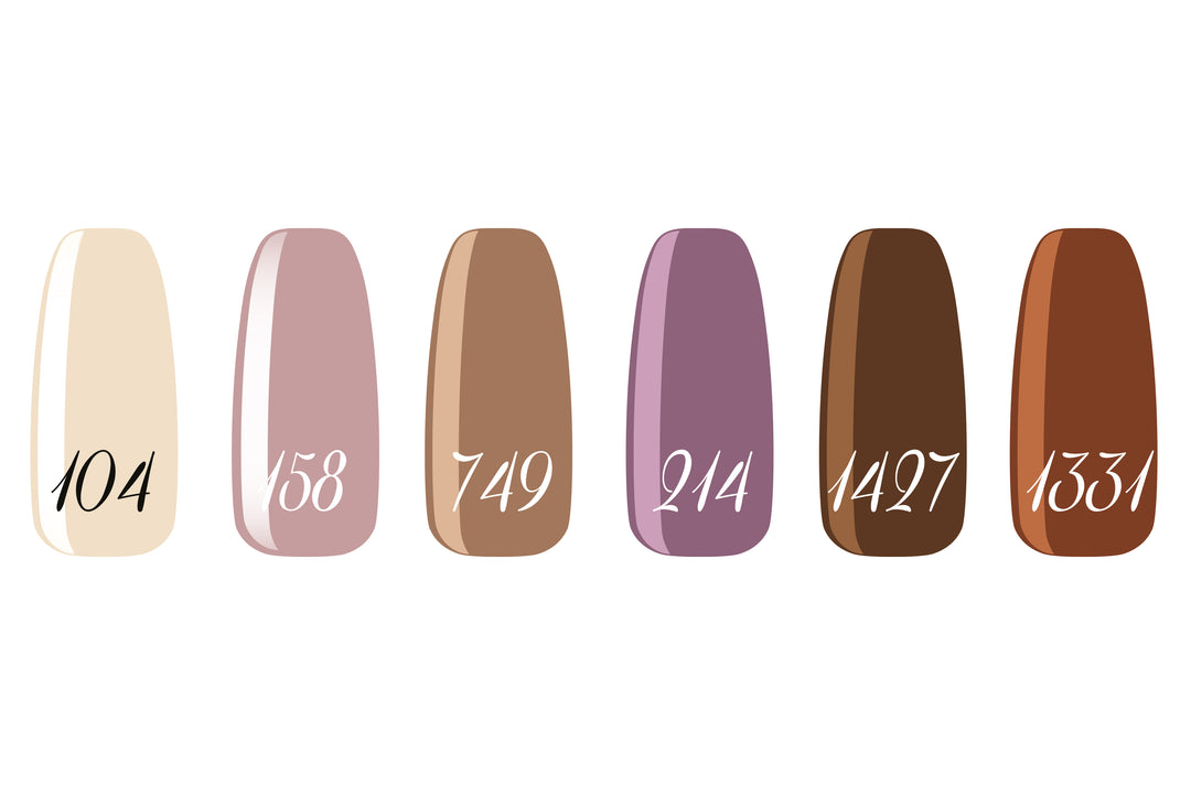 COWGIRL COLLECTION set 6 gel polish colors