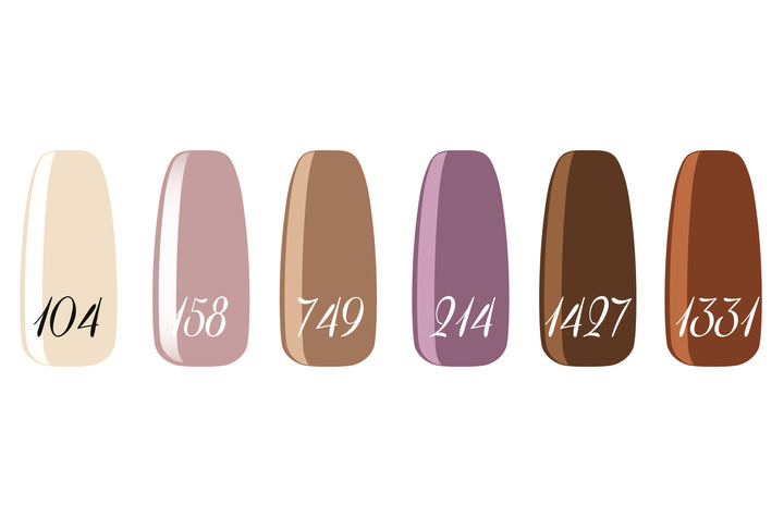 COWGIRL COLLECTION set 6 gel polish colors